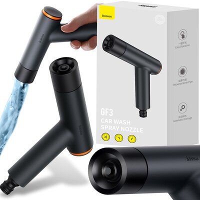 Baseus GF3 pistolet/myjka do auta ciemnoszara (CPGF020013)