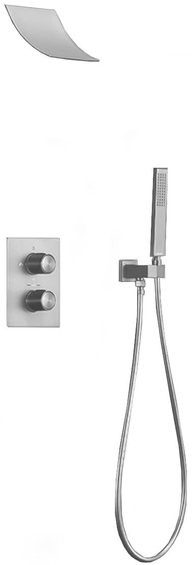 Mexen Salto zestaw prysznicowy podtynkowy, chrom - 7604-02-00