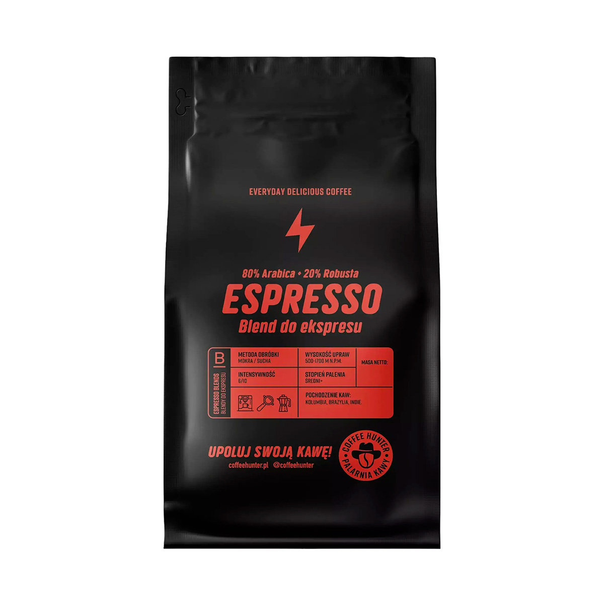 Kawa ziarnista ESPRESSO BLEND Coffe Hunter 250 g