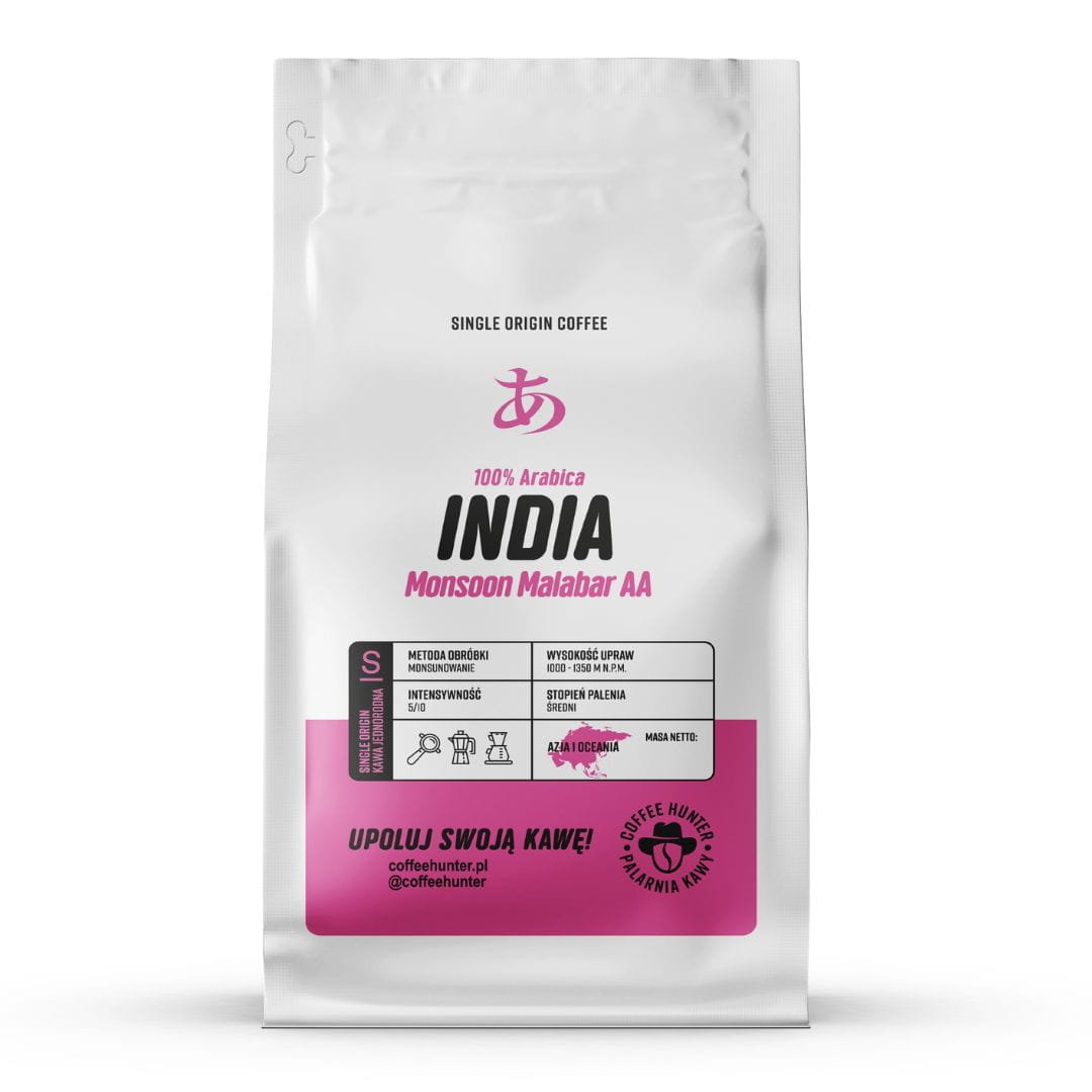India Monsoon Malabar AA KAWA ZIARNISTA - 500 g
