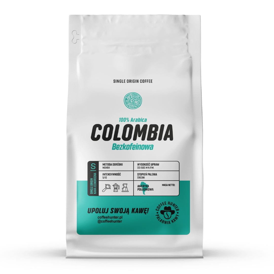 Colombia Bezkofeinowa KAWA ZIARNISTA - 250 g