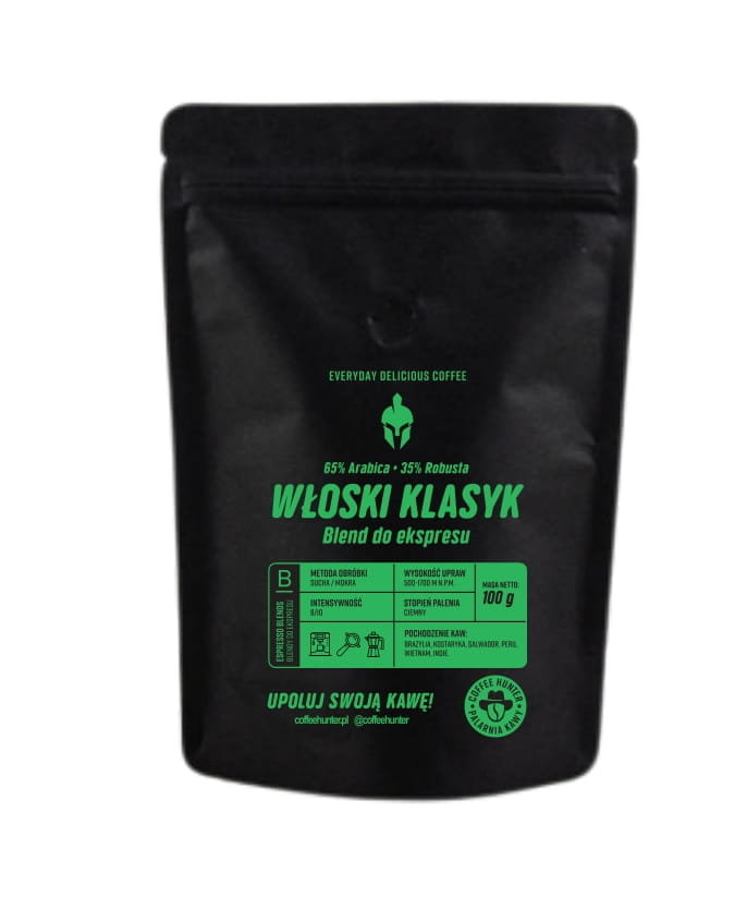 Włoski Klasyk próbka 100 g. KAWA ZIARNISTA