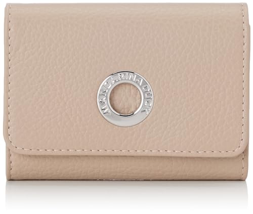 Mandarina Duck Mellow Leather Wallet, Akcesoria Podróżne-Portfele damskie, Ciepłe Taupe, OneSize