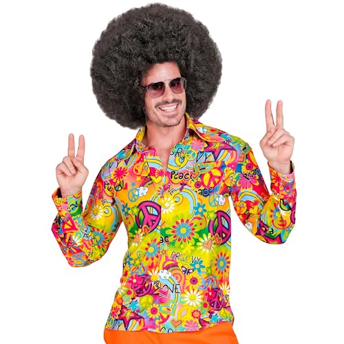 Widmann - Koszula męska 60s, hippie, reggae, flower power, disco fever, Schlagermove