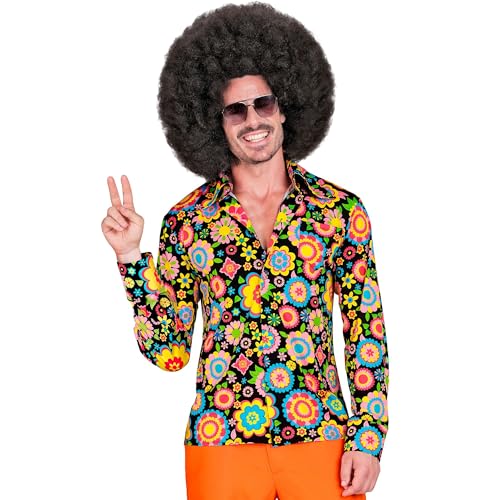 Widmann - Koszula męska 60s, hippie, reggae, flower power, disco fever, Schlagermove
