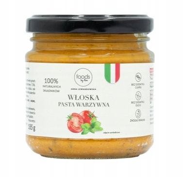 FOODS BY ANN Anna Lewandowska Pasta Warzywna Włoska (Wegańska) 185g