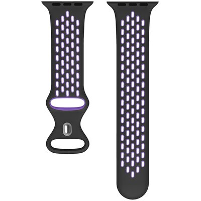 Pasek BELINE New Sport Silicone do Apple Watch 38/40/41mm Czarno-fioletowy