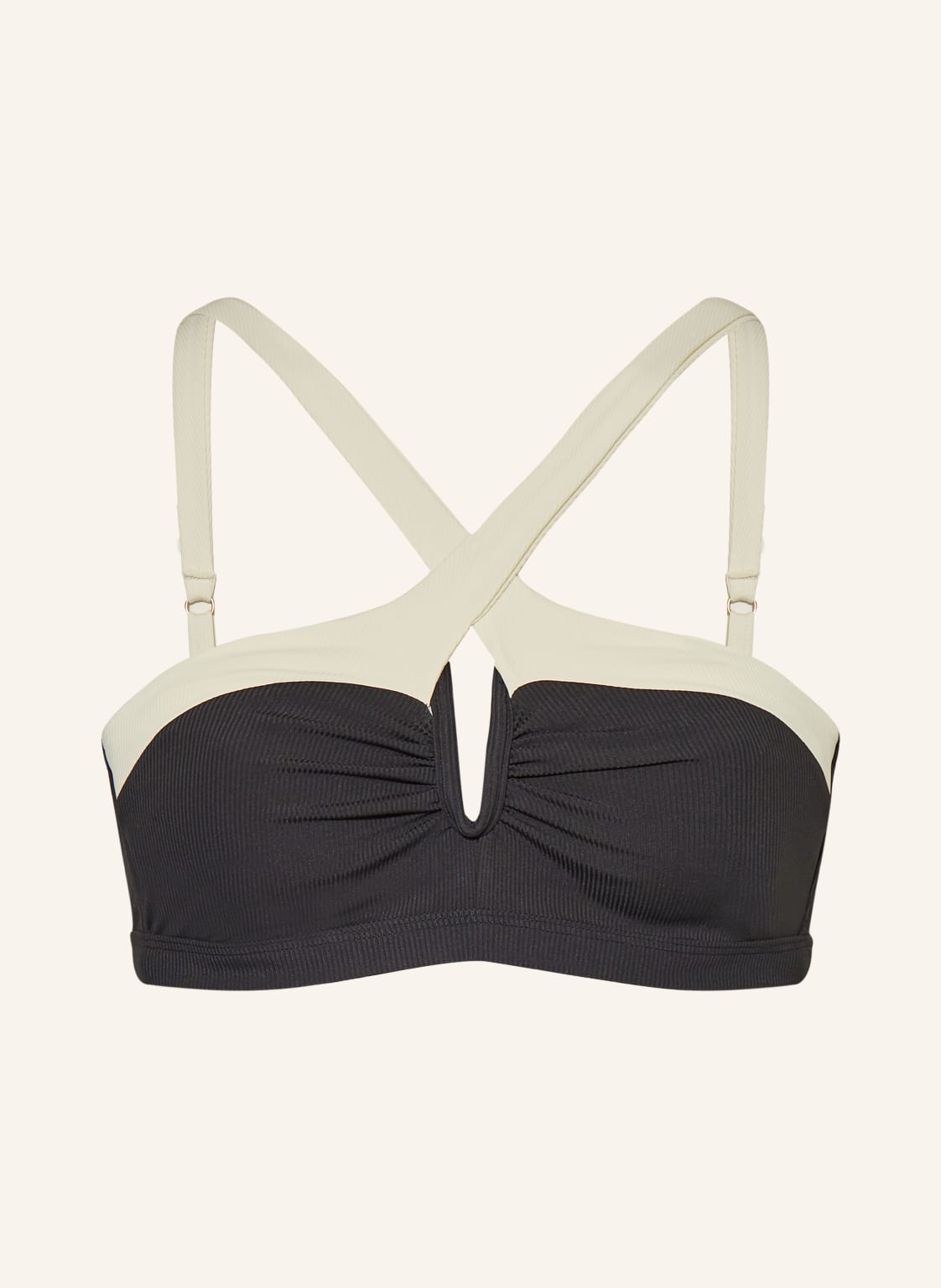 Beachlife Góra Od Bikini Z Fiszbinami Vanilla & Black schwarz