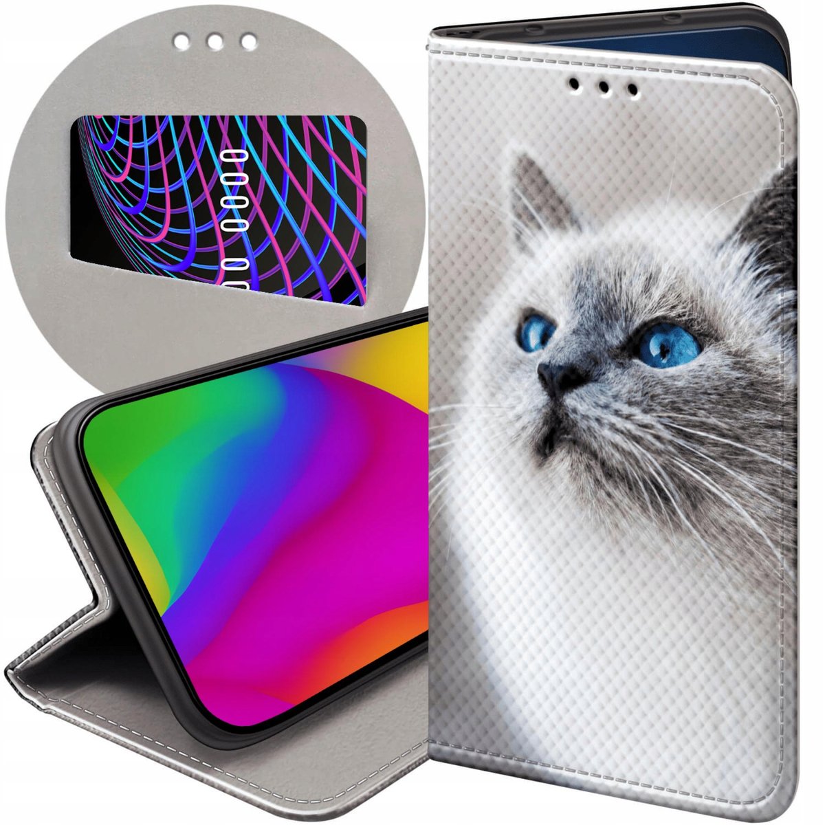 ETUI Z KLAPKĄ DO SAMSUNG GALAXY M23 5G WZORY ANIMALS ZDJĘCIA ZWIERZĘTA CASE