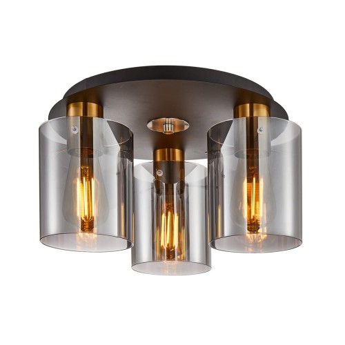 Sardo lampa sufitowa 3xE27 mosiądz/dymiona SPL-5581-3SC-BRO-SG