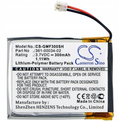 Cameron Sino GARMIN Fenix 3 361-00034-02 300mAh 1.11Wh Li-Polymer 3.7V ) CS-GMF300SH