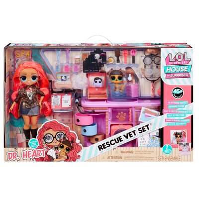 L.O.L. Surprise OMG Rescue Vet Set. Weterynarz Dr. Heart Lalka + akcesoria 591559 Mga Entertainment