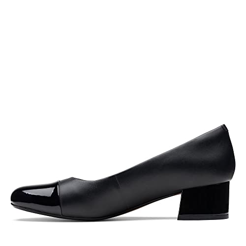 Clarks Marilyn Sara damskie czółenka, US, Czarny skórzany kombinezon syntetyczny, 37.5 EU