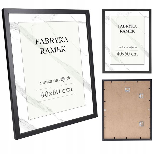 ﻿Ramka 40x60 ramki na zdjęcia czarna rama do zdjęć