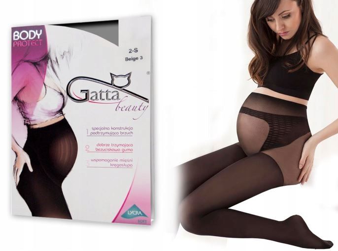 ﻿rajstopy ciążowe GATTA BODY PROTECT 100 DEN 2-S