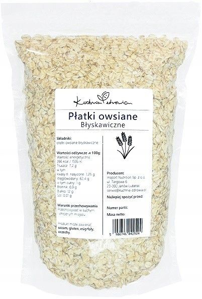 ﻿Płatki owsiane błyskawiczne KUCHNIA ZDROWIA 1kg