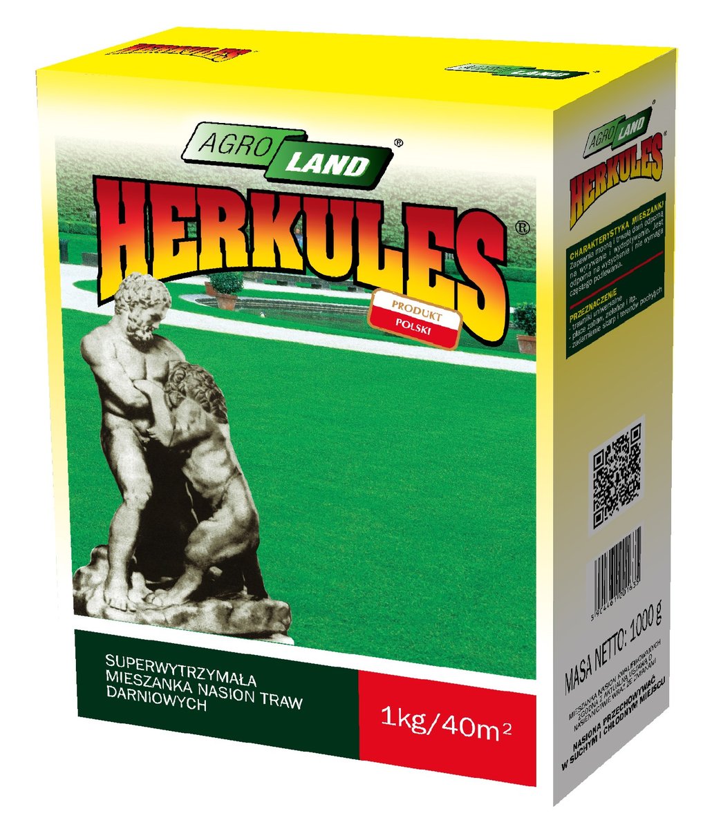 Trawa Mieszanka Agro-Land Herkules 0,5Kg 20M2