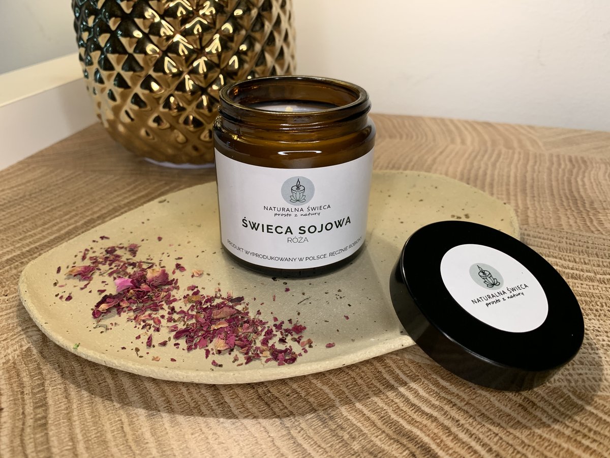 Róża Świeca Sojowa 120 Ml