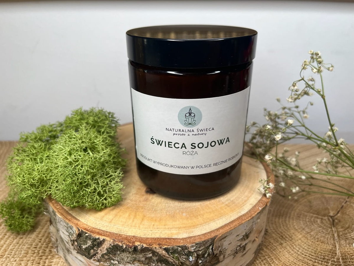 Róża Świeca Sojowa 180 Ml