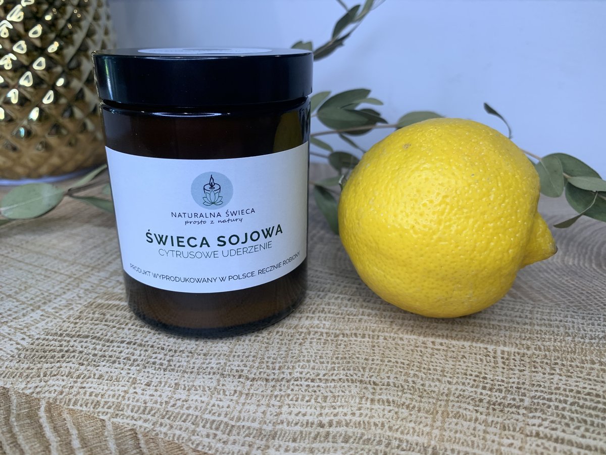 Cytrusowe Uderzenie Świeca Sojowa 180 Ml