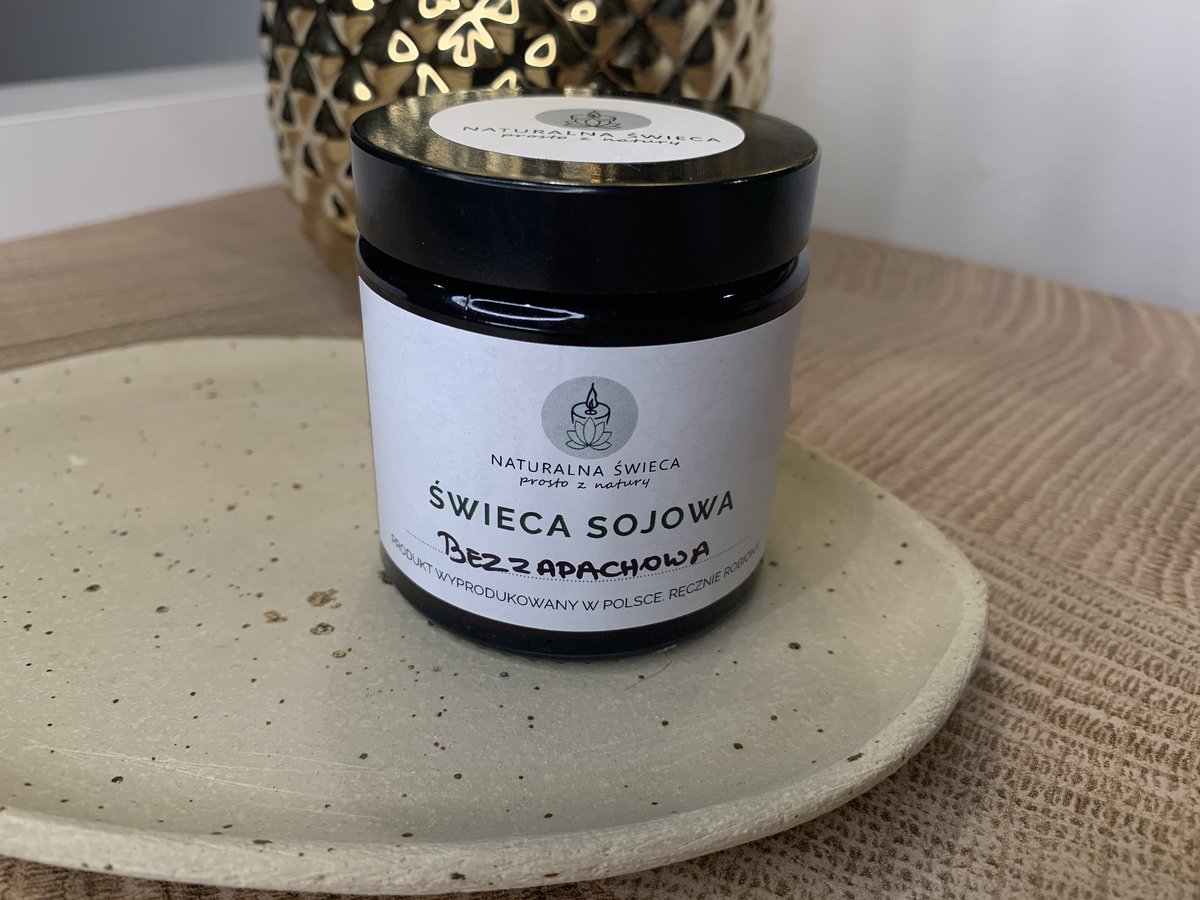 Bezzapachowa Świeca Sojowa 120 Ml