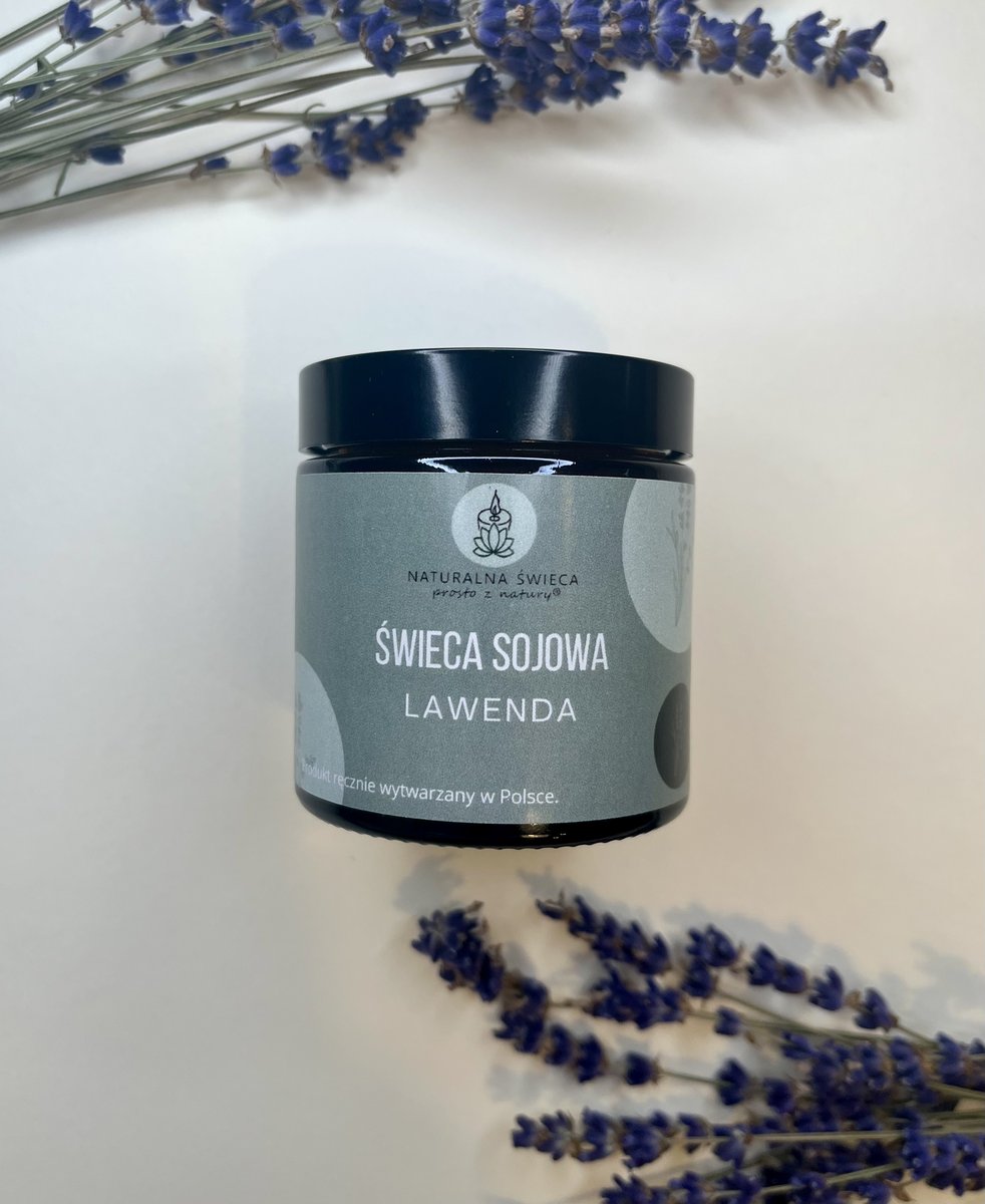 Lawendowa Świeca sojowa 120 ml