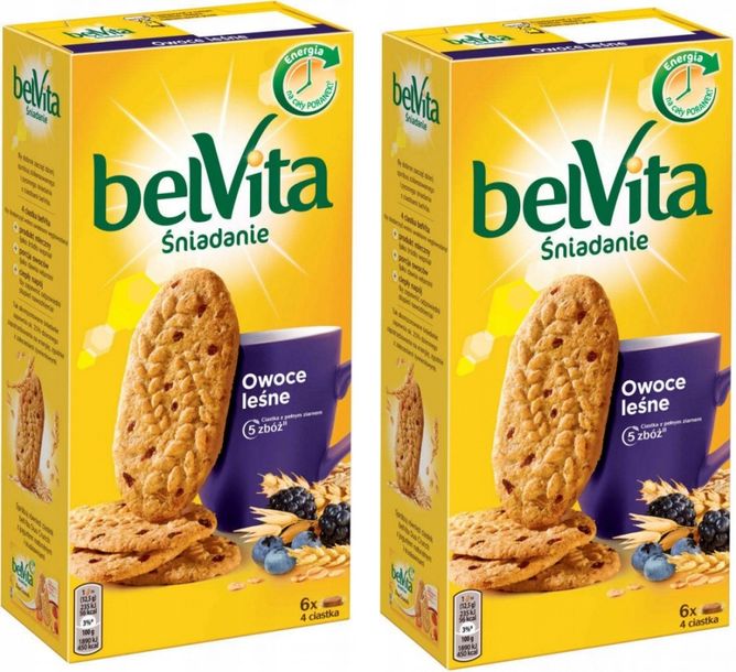 Ciastka Belvita Owoce Leśne 300g x 2