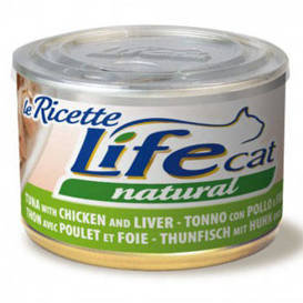 Life Pet Care Karma dla kota Tuńczyk kurczak Wątróbka Puszka 150G