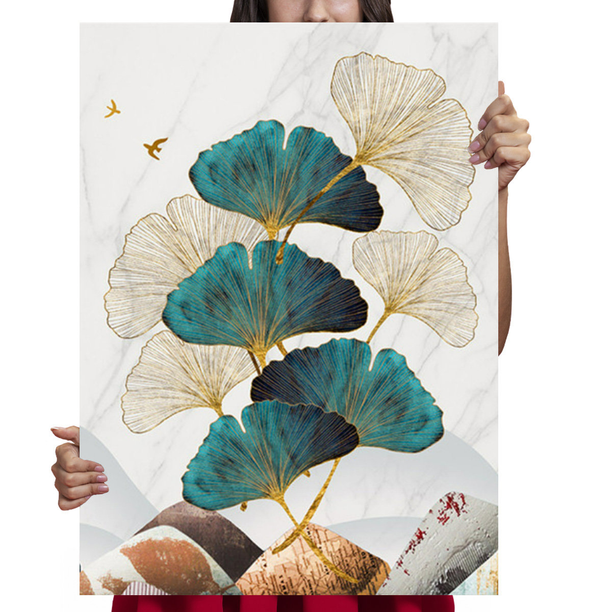 Haft Diamentowy Diamond Painting,DIAMENTOWY MALARZ,Obraz DIY 5D,Mozaika Diamentowa 40x60, Liście