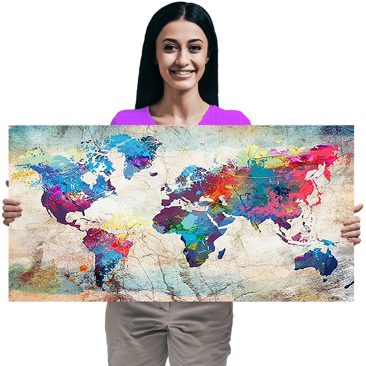 Haft Diamentowy Diamond Painting,DIAMENTOWY MALARZ,Obraz DIY 5D,Mozaika Diamentowa 50x100, Mapa