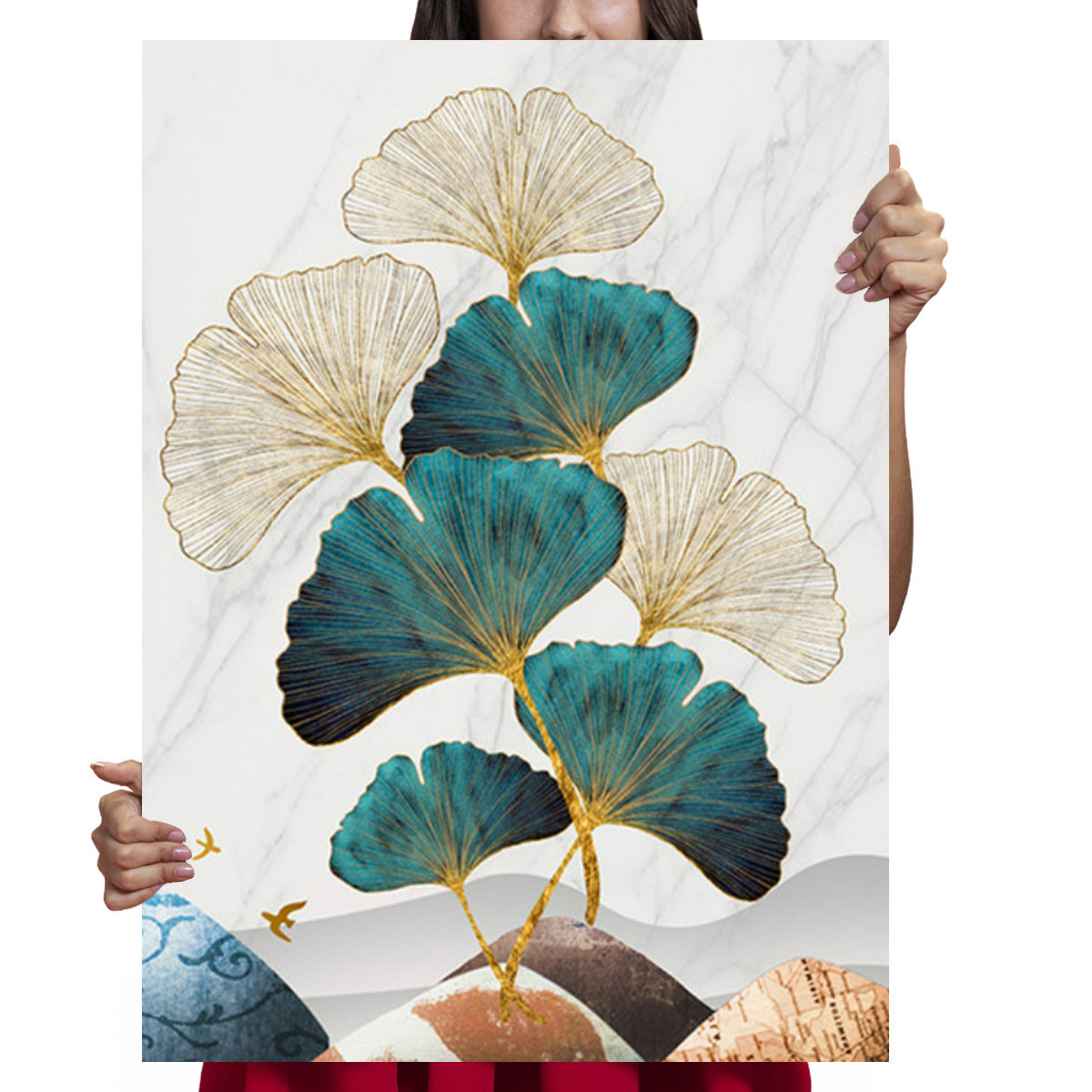 Haft Diamentowy Diamond Painting,DIAMENTOWY MALARZ,Obraz DIY 5D,Mozaika Diamentowa 40x60, Liście