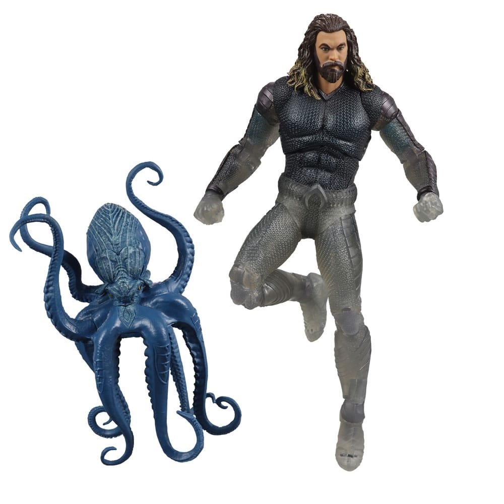 Figurka DC Multiverse (Aquaman and the Lost Kingdom) - Aquaman: Stealth Suit with Topo (Gold Label)