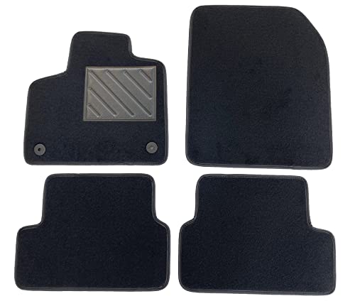 MTC Dywaniki samochodowe do Opel Grandland-X od 2016 - dokładnie dopasowane, antypoślizgowe, ochrona obcasa ze wzmocnionej gumy, guziki do mocowania