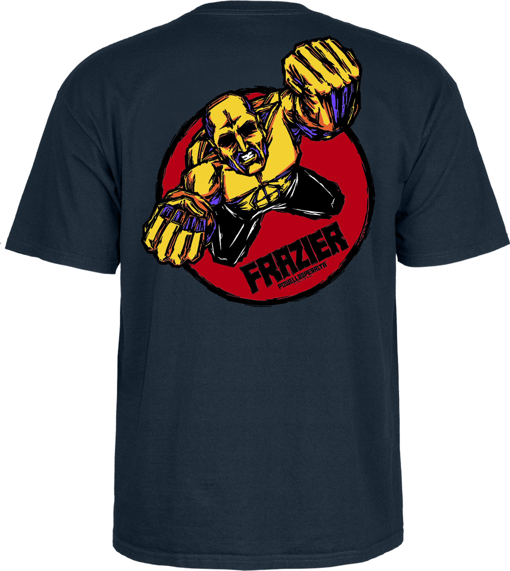 t-shirt męski POWELL PERALTA MIKE FRAZIER YELLOW MAN TEE Navy