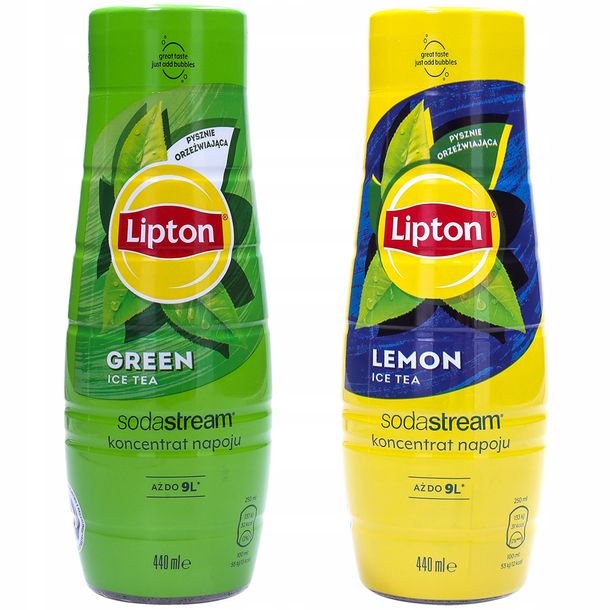 2x Syrop SodaStream Lipton Ice green tea do saturatora zielona herbata 440m