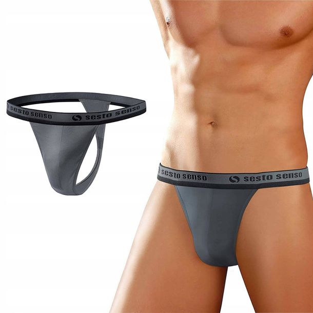 Stringi męskie Sesto Senso TIGER bawełniane - L