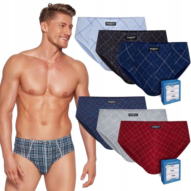 Henderson Slipy Męskie 6 Sztuk Bawełna 100% R Xxl
