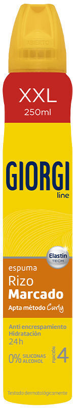 Penka do wlosow Giorgi Line Rizos Marcados Espuma Fijadora Matodo Curly N4 250 ml (8411135006508)