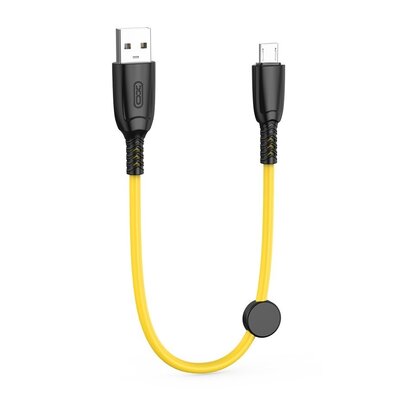 Kabel USB - Micro USB XO NB247 6A 0.25 m Żółty