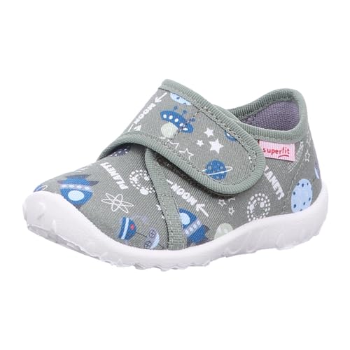 Superfit Kapcie chłopięce Spotty, Jasnozielony, wielokolorowy 7540, 18 EU Weit