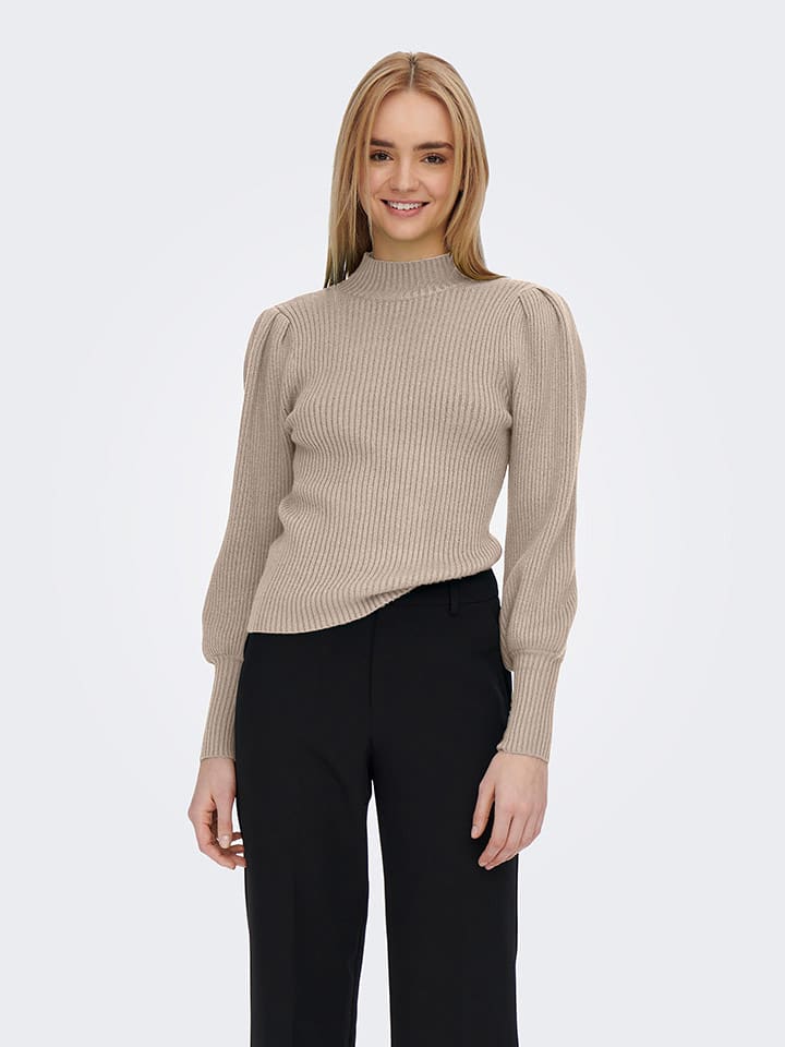 ONLY Sweter w kolorze beżowym