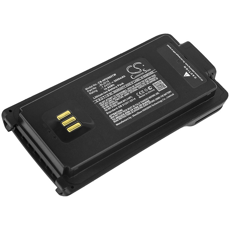 Hytera PD985 / BL2016 2000mAh 14.80Wh Li-Ion 7.4V (Cameron Sino)