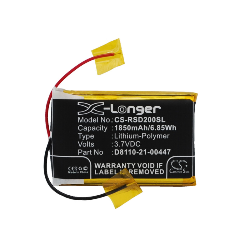 Roberts Sports Dab2 / D8110-21-00447 1850mAh 6.85Wh Li-Polymer 3.7V (Cameron Sino)