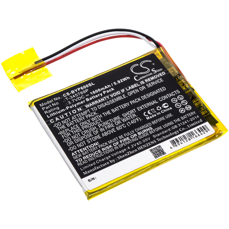 Boyue P6 / T-345769P 1600mAh 5.92Wh Li-Polymer 3.7V (Cameron Sino)