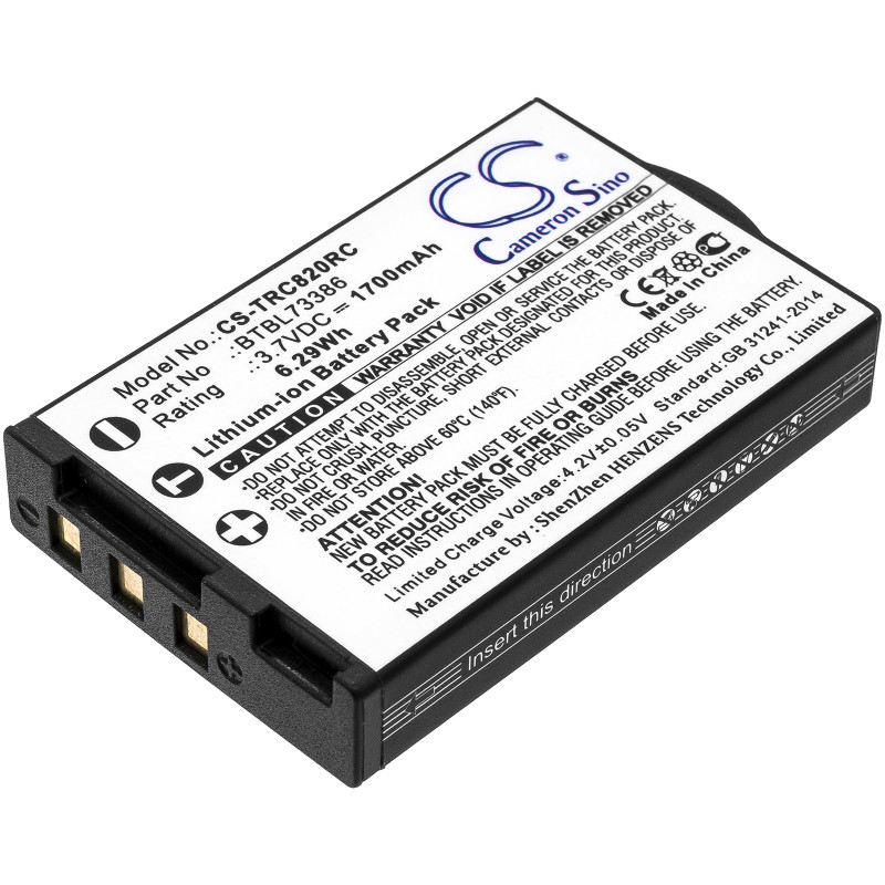 URC TRC-1080 / BTBL73386 1700mAh 6.29Wh Li-Ion 3.7V (Cameron Sino)