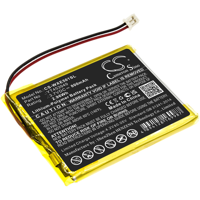 Wexler E5001 / YT453949 800mAh 2.96Wh Li-Polymer 3.7V (Cameron Sino)
