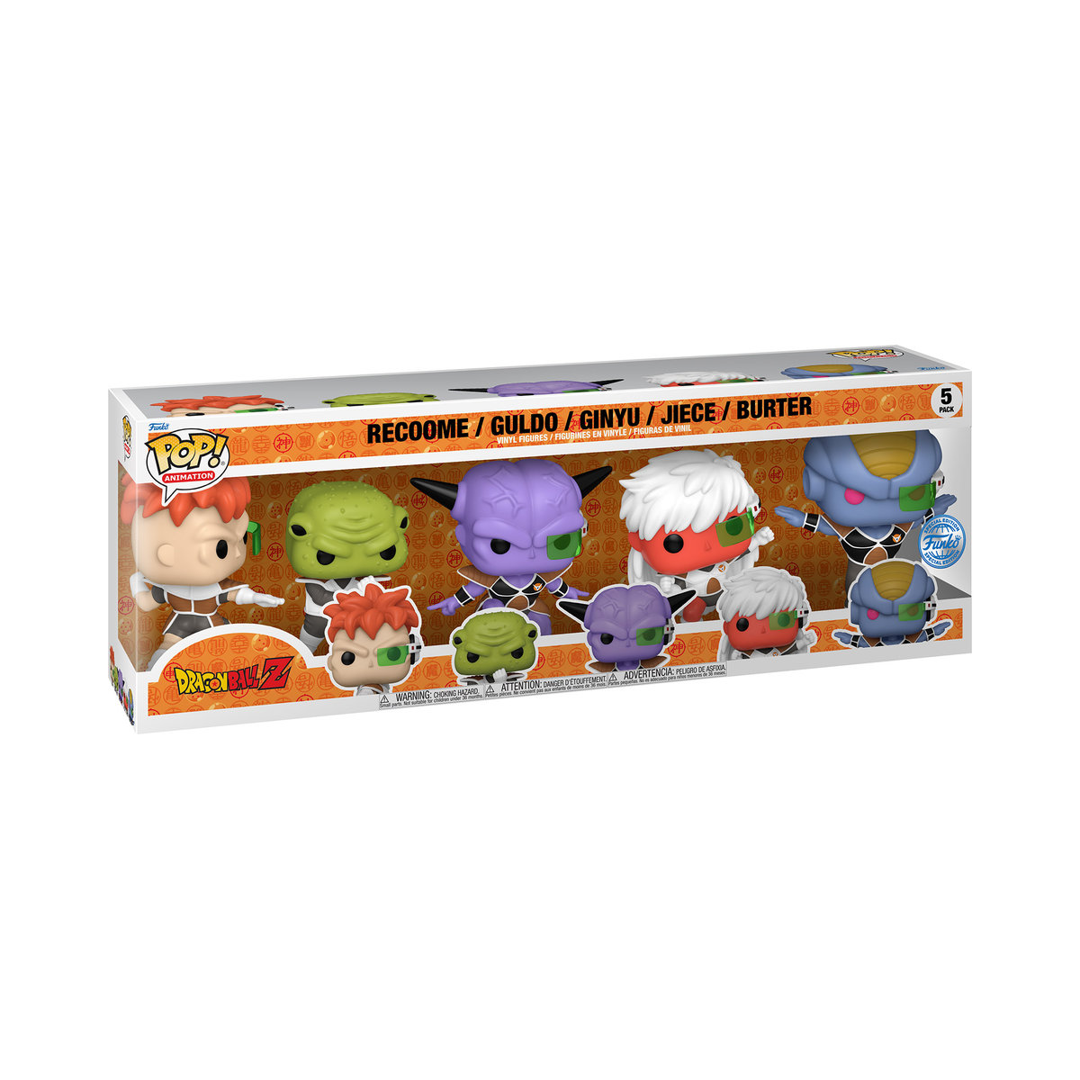 Funko POP! Anime, figurka kolekcjonerska, Dragon Ball Z, Recoome/Guldo/Ginyu/Jiece/Burter, 5pk