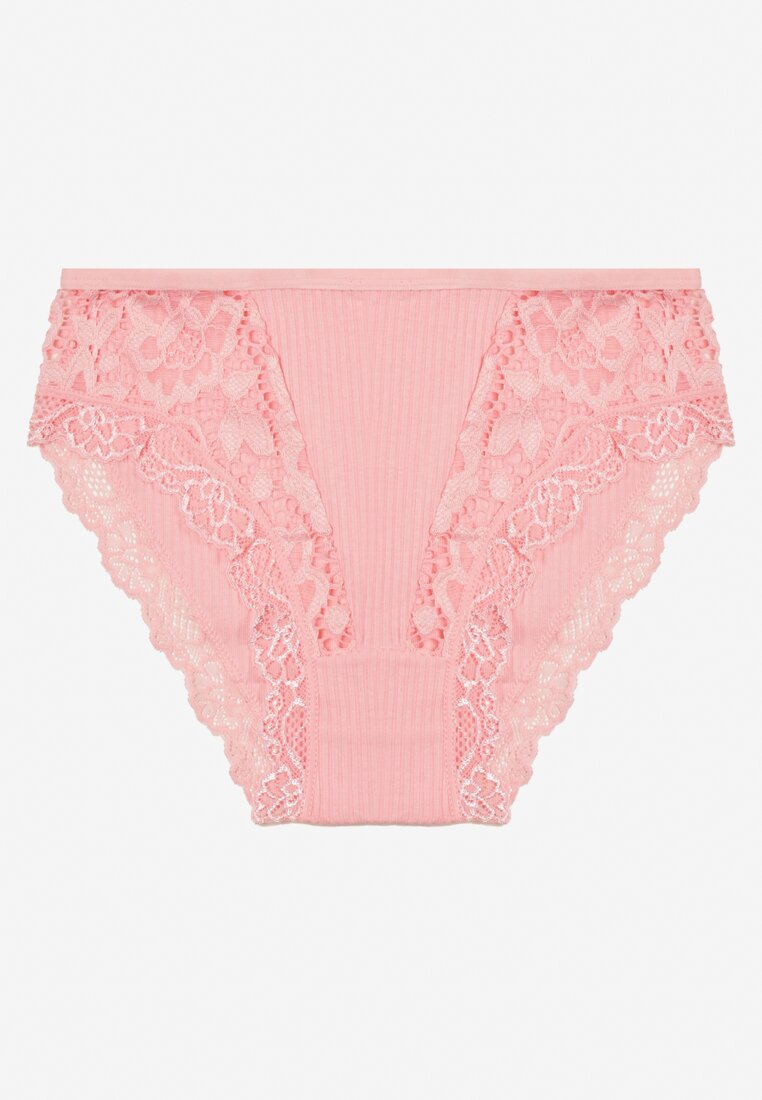 Różowe Koronkowe Majtki Figi Hassella