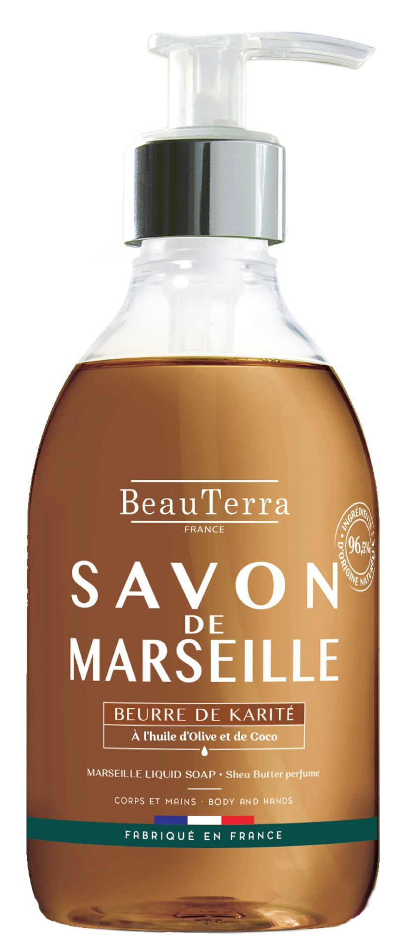 Mydło marsylskie w płynie BeauTerra z olejkiem karite 300 ml (3401360094543)