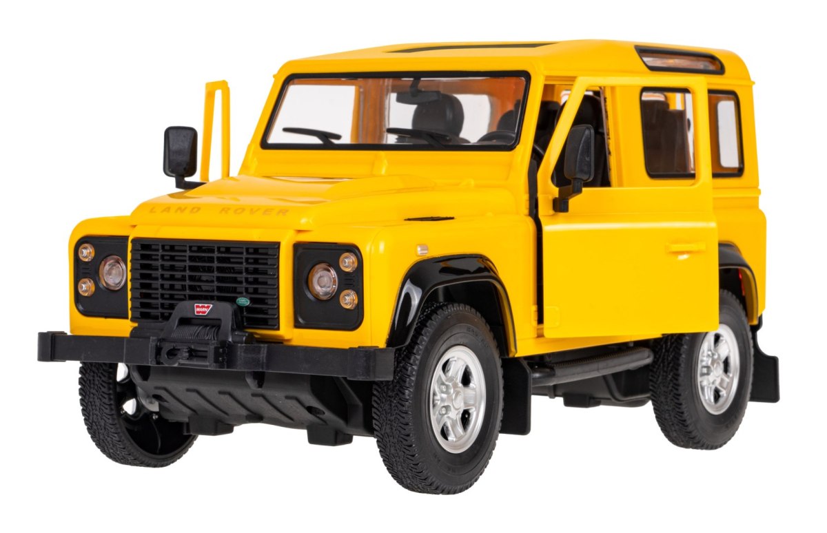 Фото - Радіокерована машина Rastar Land Rover Defender żółty  model 1:14 Zdalnie sterowanie auto + Pilo 